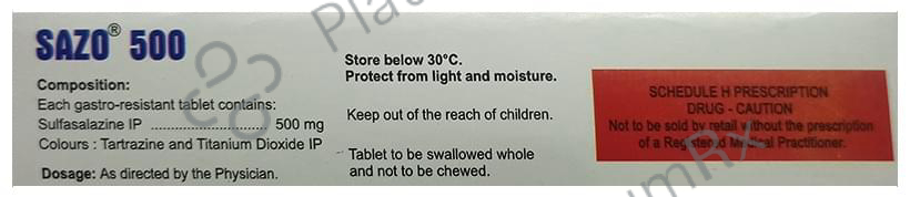 Sazo 500mg Tablet 15s