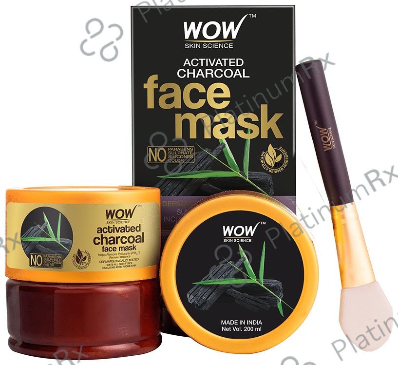 WOW Skin Science Activated Charcoal Face Mask 200 ml Face Mask Body Cupid Private Limited