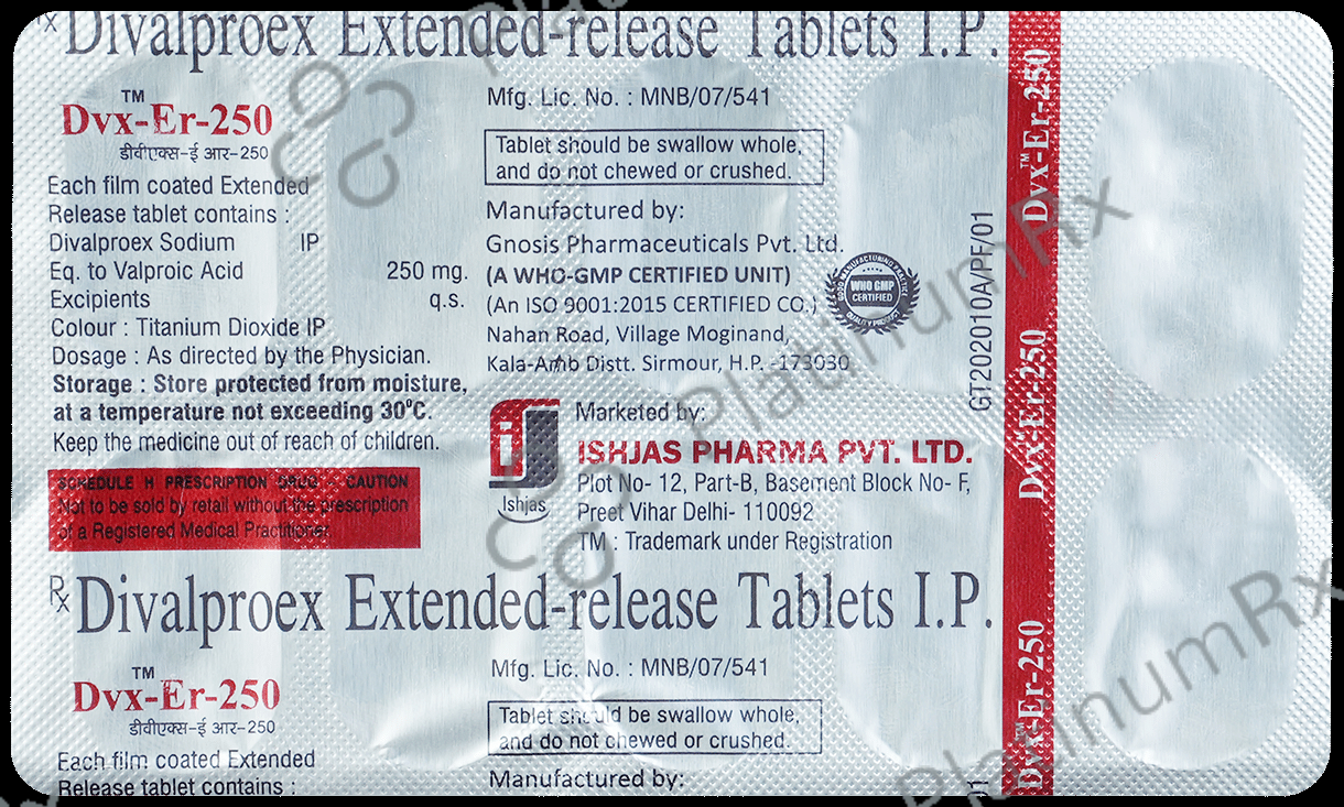 Dvx 250mg Tablet ER