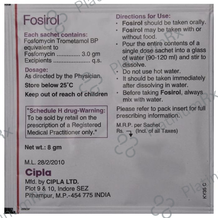 Fosirol 3mg Powder 8gm