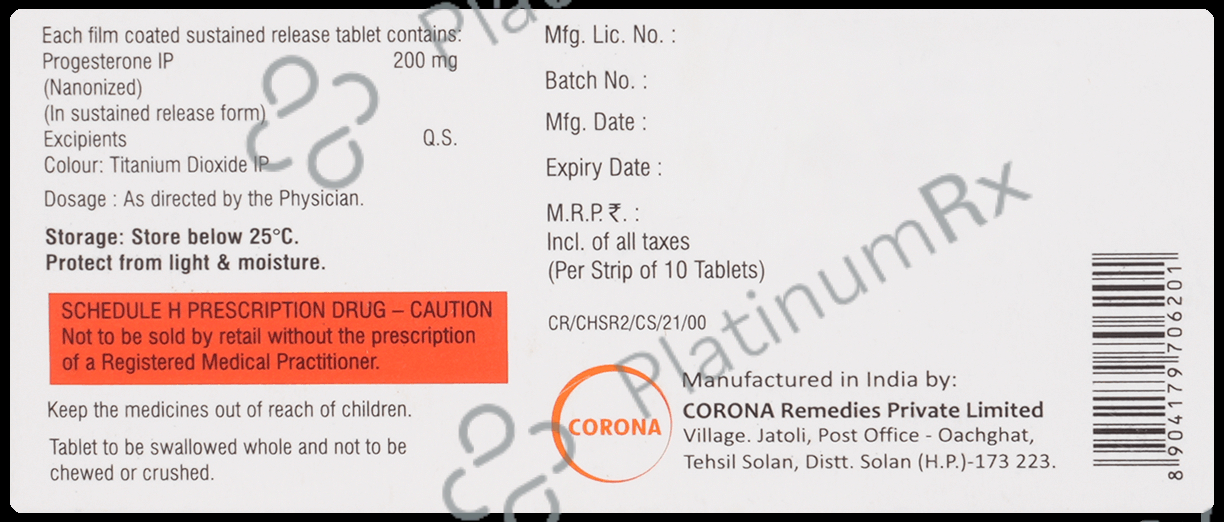 C Hop 200mg Tablet SR 10s
