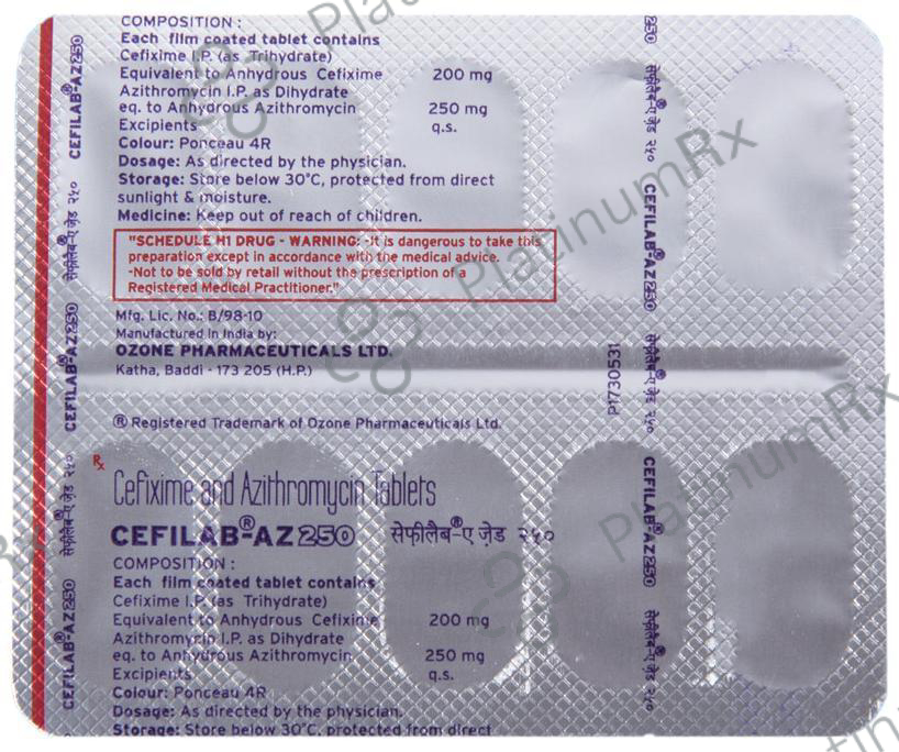 Cefilab-AZ 250 Tablet