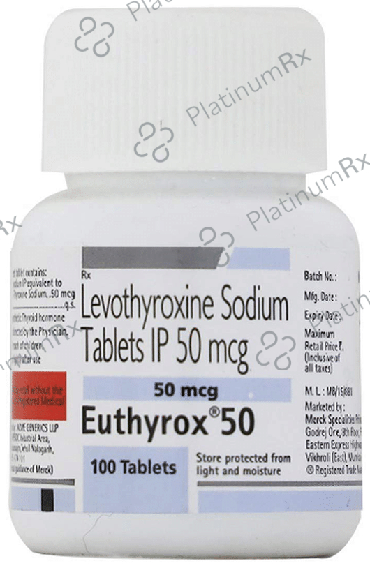Euthyrox 50mcg Tablet 100s