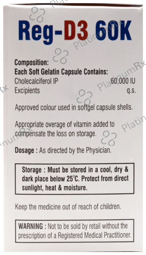 Reg-D3 60K Softgel Capsule