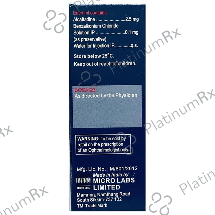 Alcaft 2.5mg Eye Drop 5ml