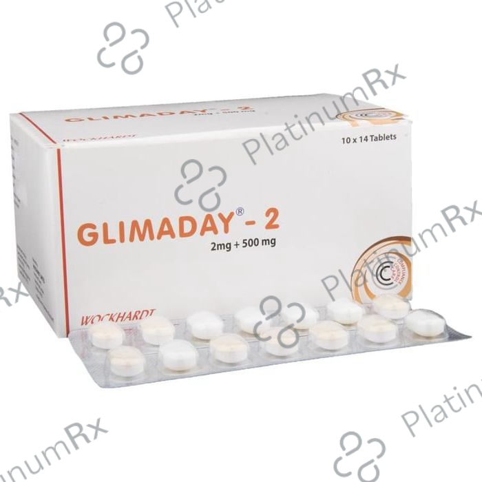 Glimaday 2/500mg Tablet PR 14s