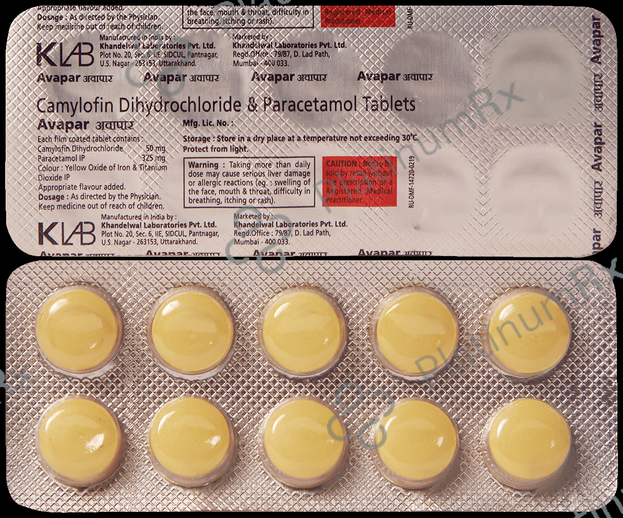 Avapar 100mg Tablet 10s
