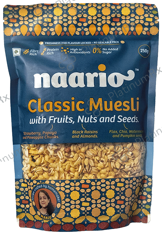 Naario Classic Muesli with Fruits, Nut & Seeds