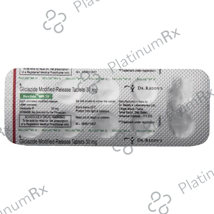 Reclide MR 30mg Tablet MR 15s
