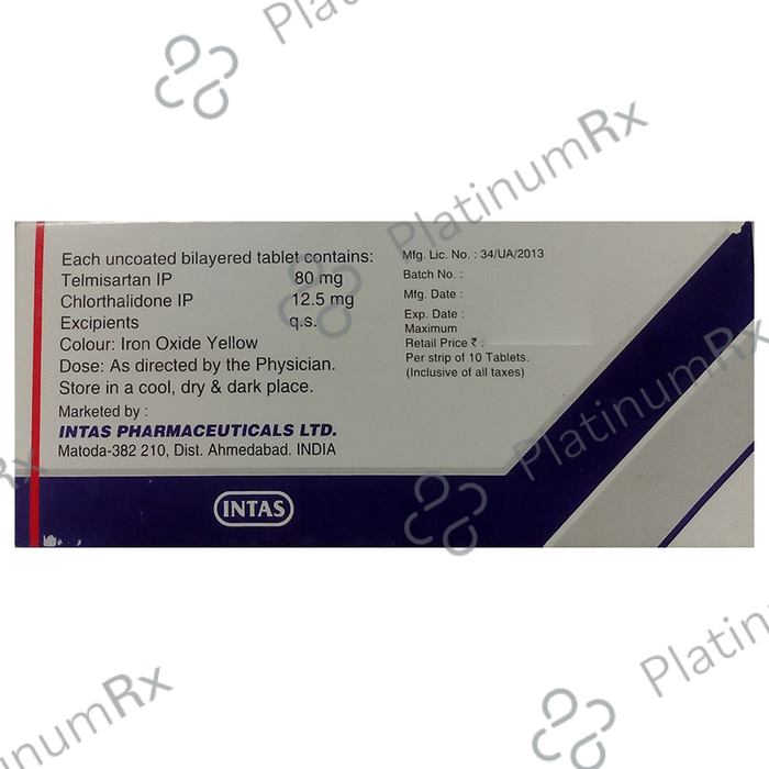 Sartel C 12.5/80mg Tablet 10s
