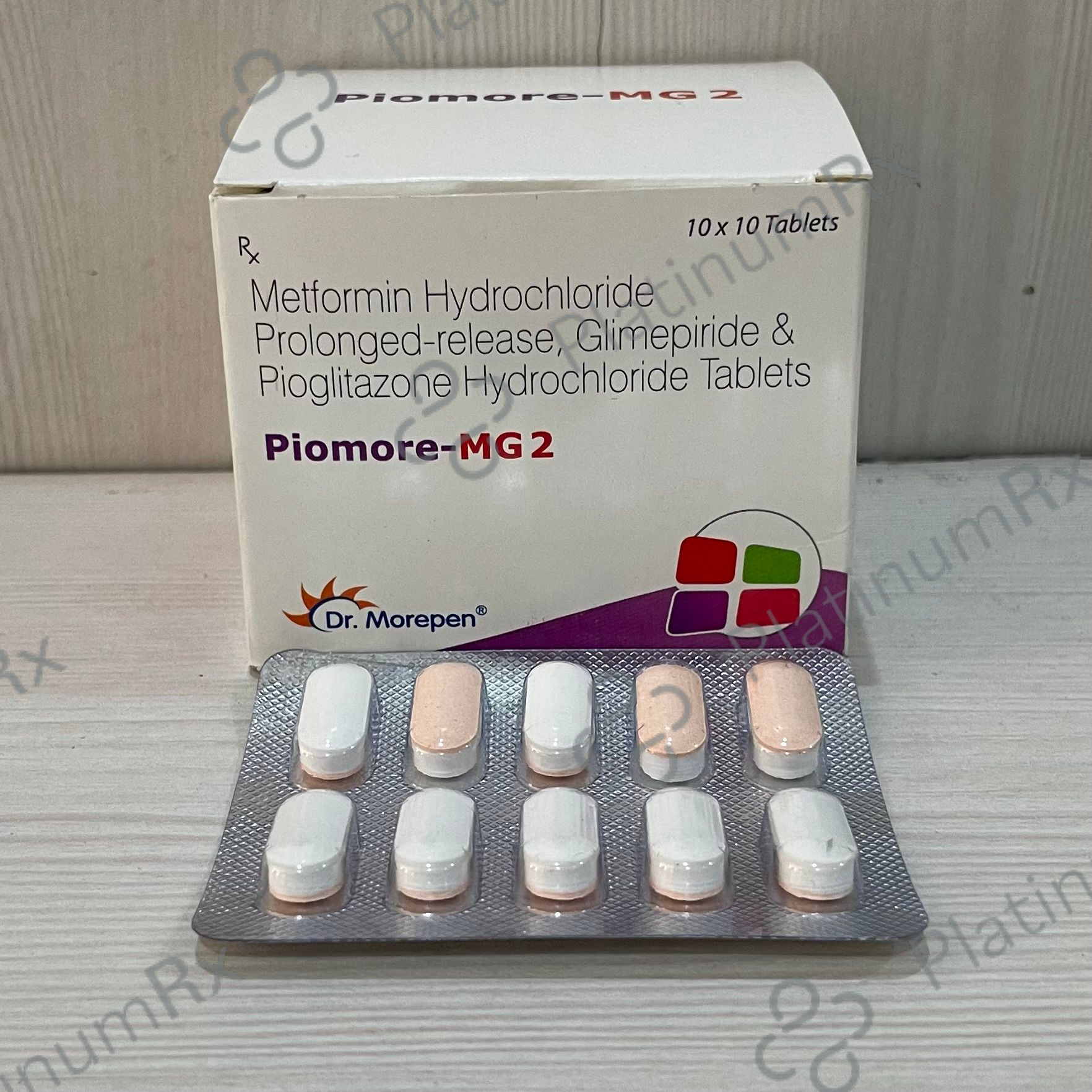 Piomore MG 2/500/15mg Tablet PR 10s