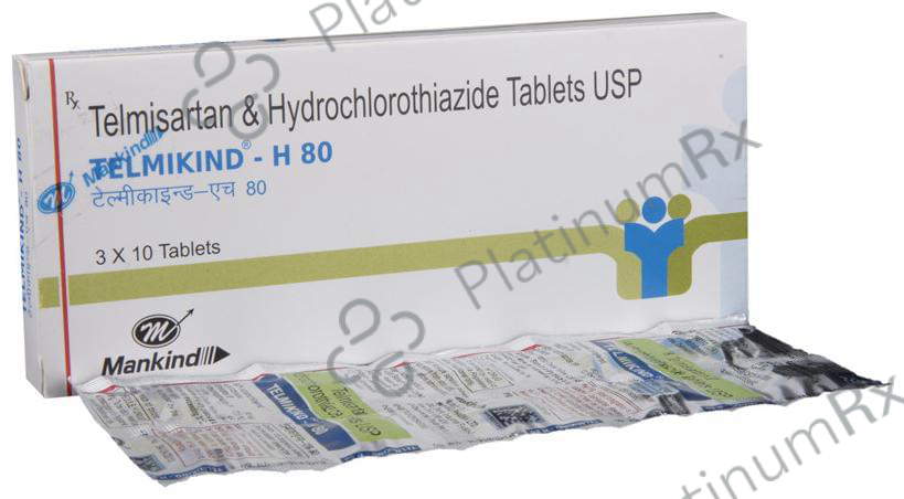 Telmikind H 12.5/80mg Tablet 10s