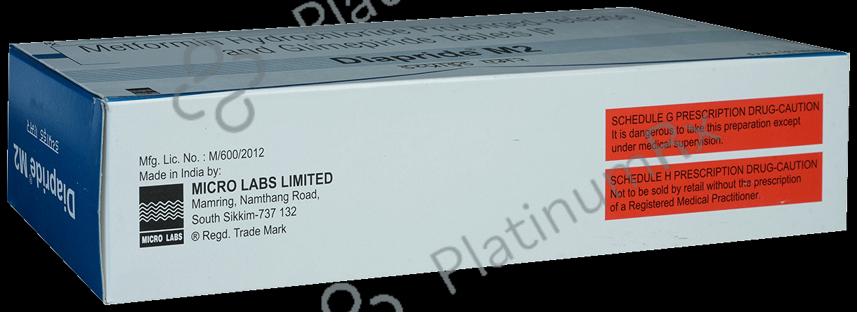 Diapride M2 2/500mg Tablet PR 15s