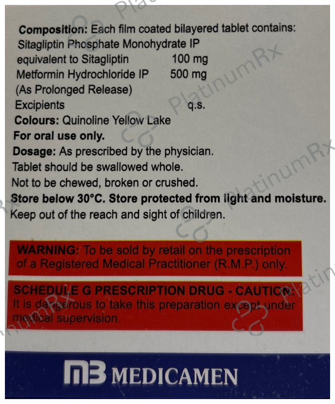 Sitawow M 100/500 Tablet