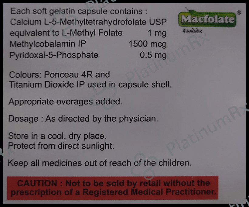 Macfolate Soft Gelatin Capsule 15s