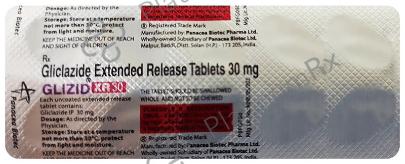 Glizid XR 30mg Tablet 10s