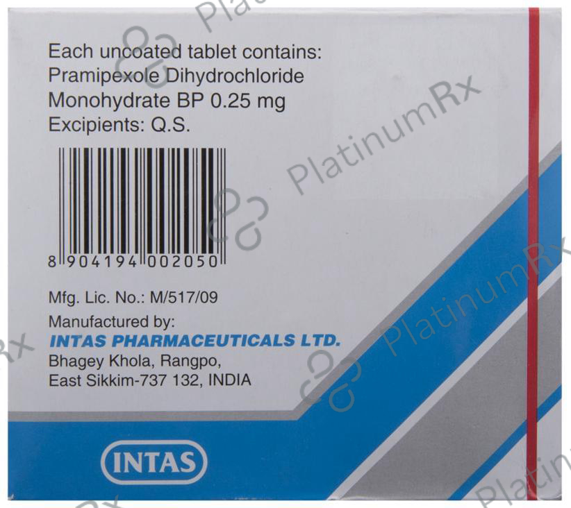 Pramirol 0.25mg Tablet 10s