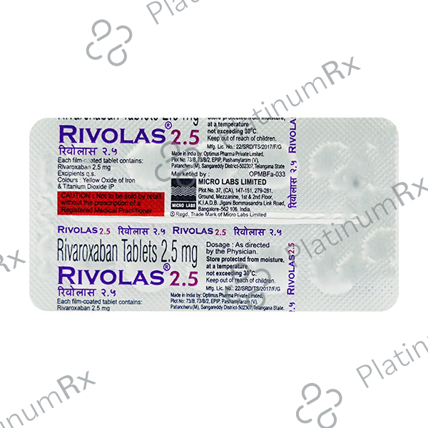 Rivolas 2.5mg Tablet 10s