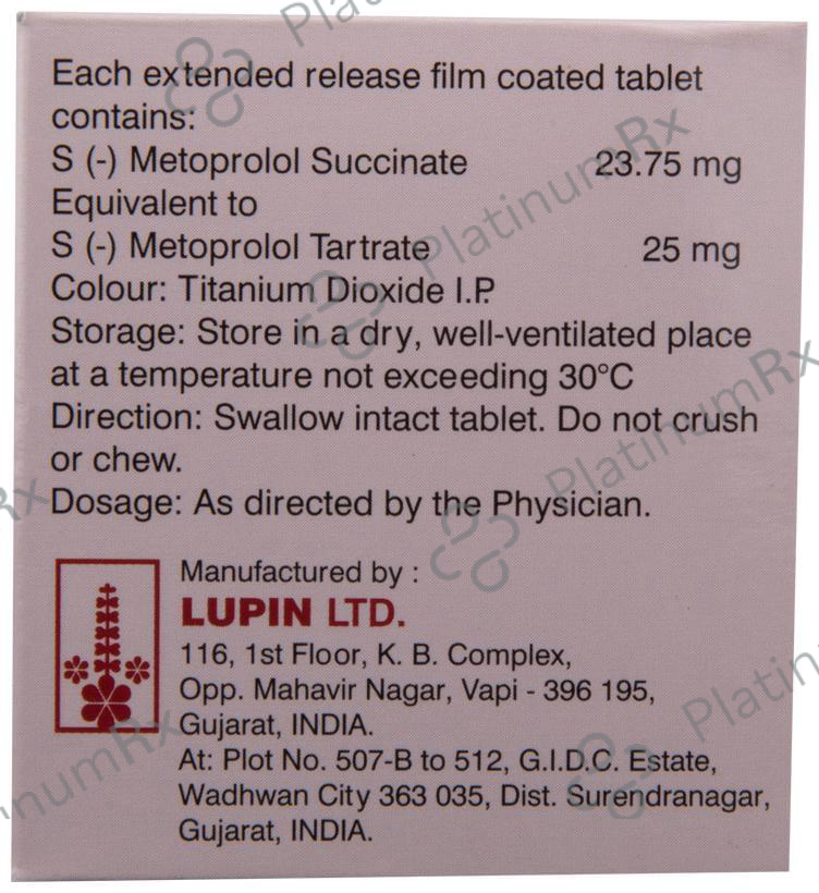 Starcad Beta 25mg Tablet ER 10s