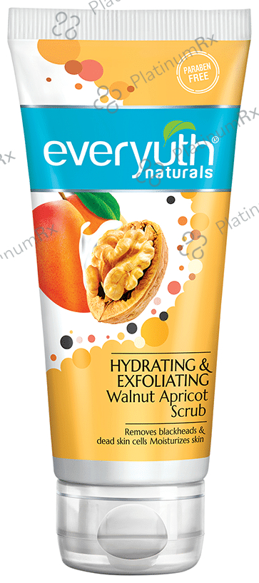 Everyuth Naturals Hydrating & Exfoliating Walnut Apricot Scrub 100 gm