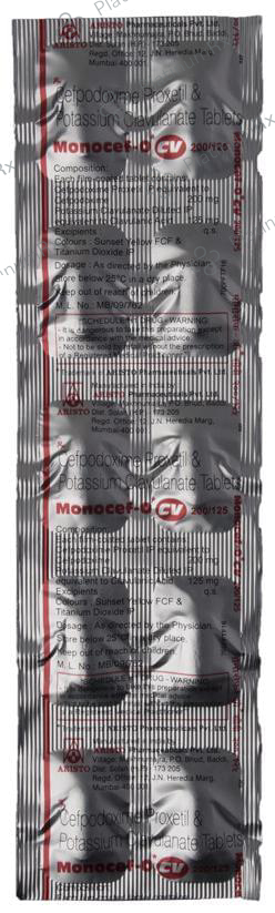 Monocef O CV 200/125mg Tablet 10s