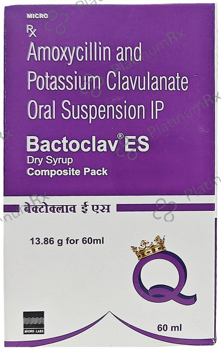 Bactoclav ES 600/62.9mg Dry Syrup 60ml
