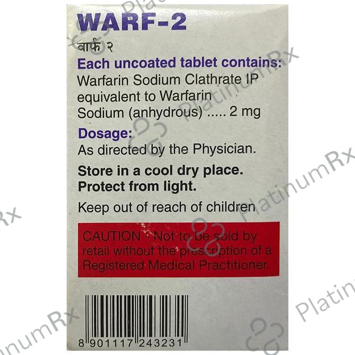 Warf 2mg Tablet 30s