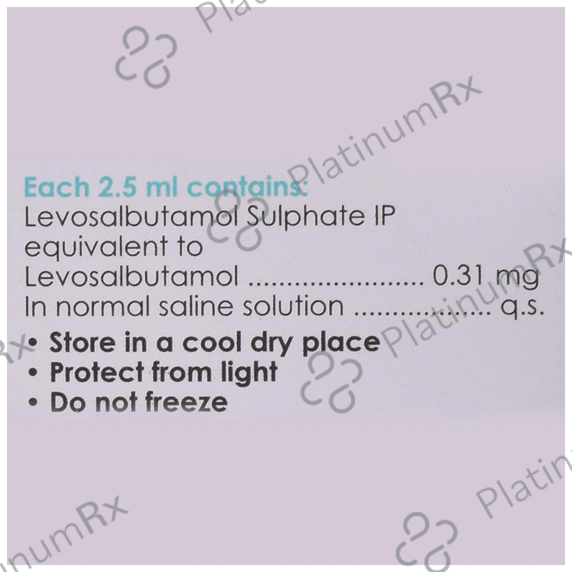 Levolin 0.31mg Respules 5s