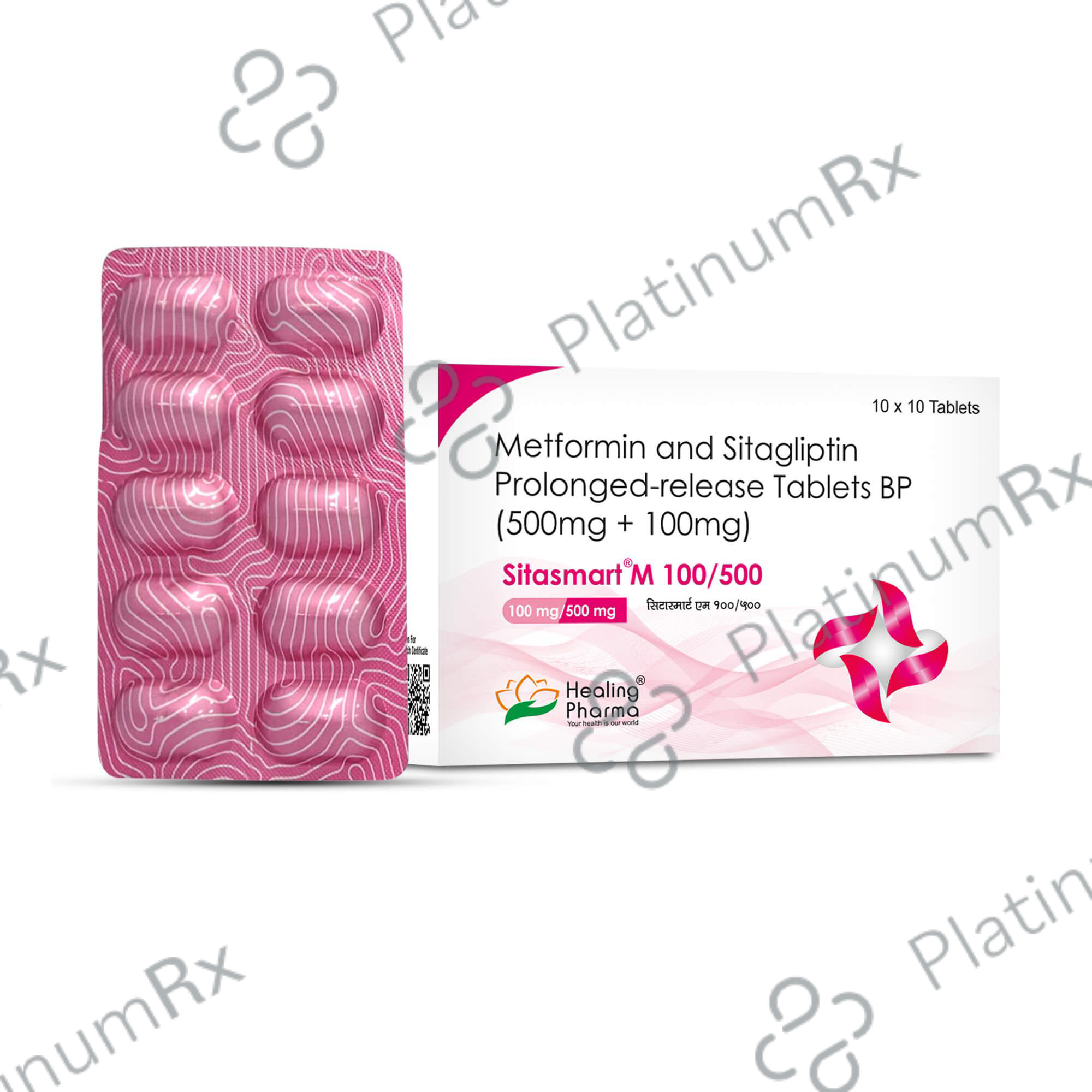 Sitasmart M 100/500mg Tablet PR 10s