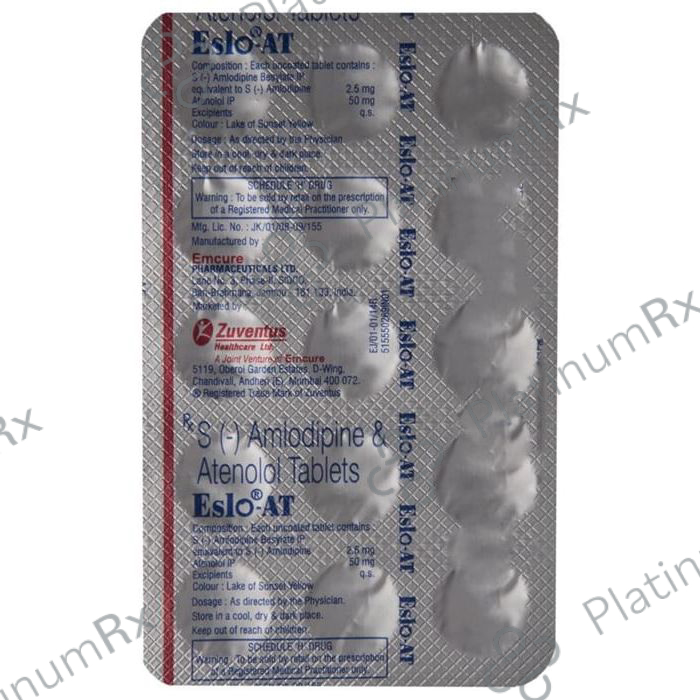 Eslo AT 2.5/50mg Tablet 15s
