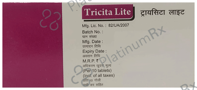 Tricita Lite 0.5mg/10mg Tablet