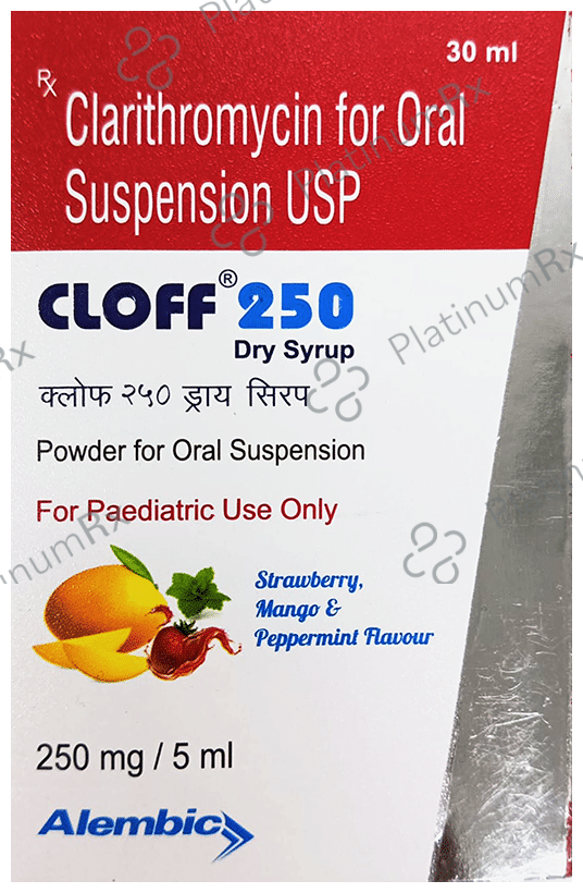 Cloff 250 Dry Syrup Strawberry Mango & Peppermint