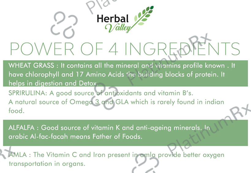 Herbal Valley Super Greens Capsule