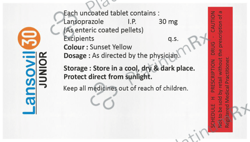 Lansovil 30 Junior Tablet DT