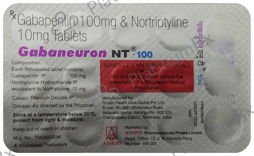 Gabaneuron NT 100/10mg Tablet 15s