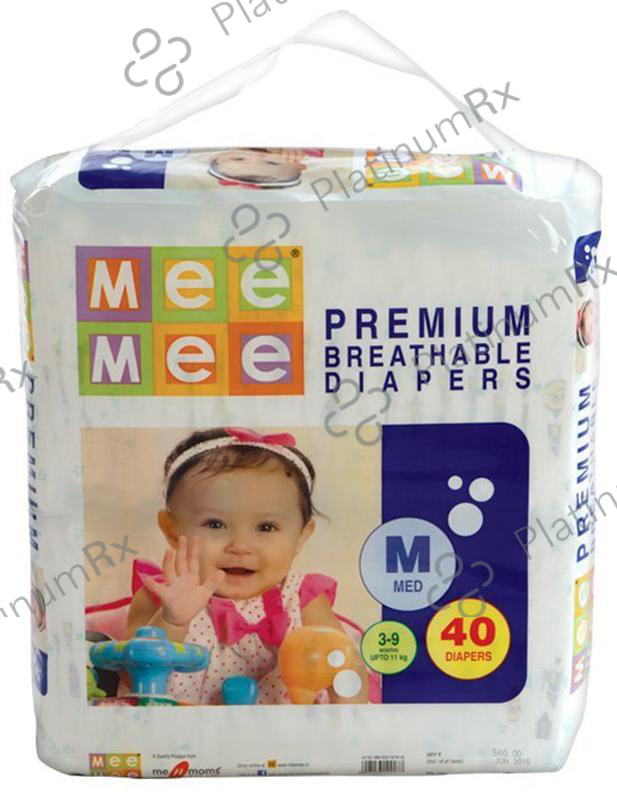 Mee Mee Premium Breathable Diaper Medium 40 diapers