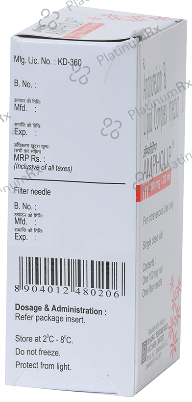 Ampholip 100mg Injection