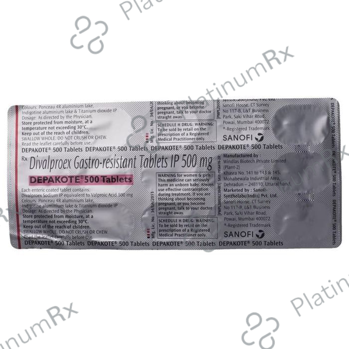 Depakote 500mg Tablet SR 15s
