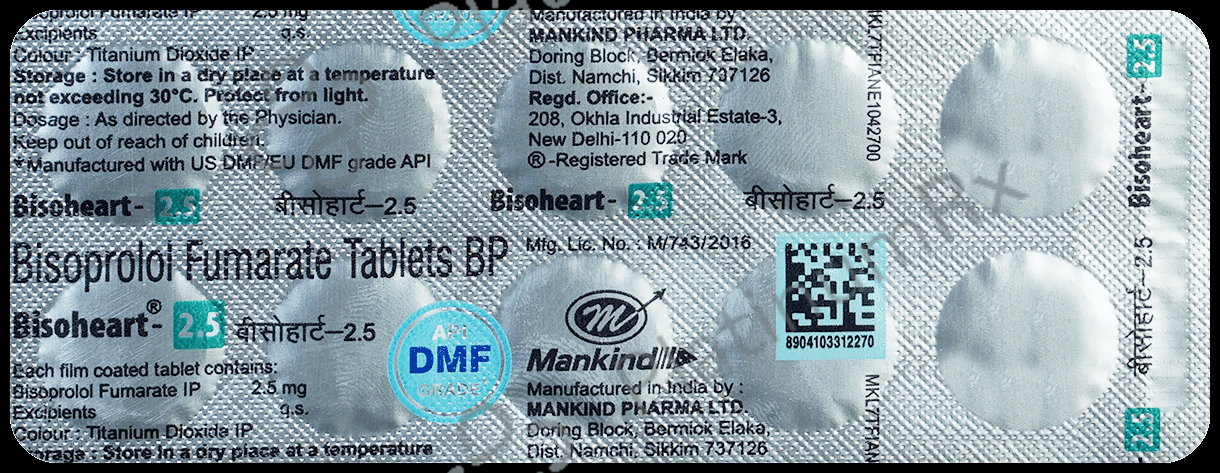 Bisoheart 2.5mg Tablet 10s