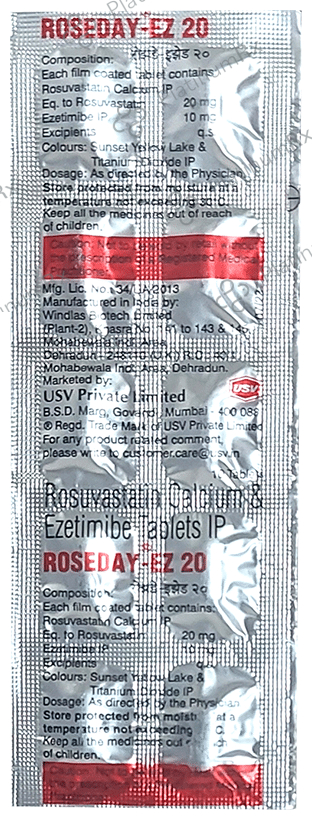 Roseday EZ 10/20mg Tablet 10s