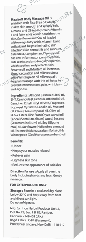 Maxisoft Body Massage Oil