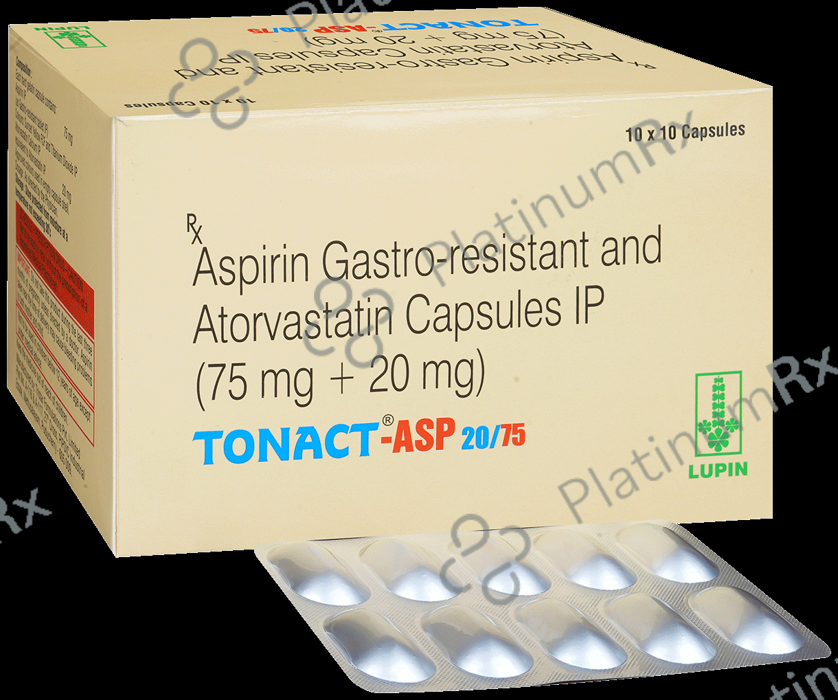 Tonact ASP 20/75mg Capsule 10s