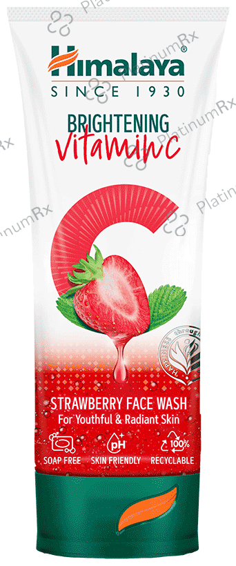 Himalaya Brightening Vitamin C Face Face Wash Strawberry 50 ml