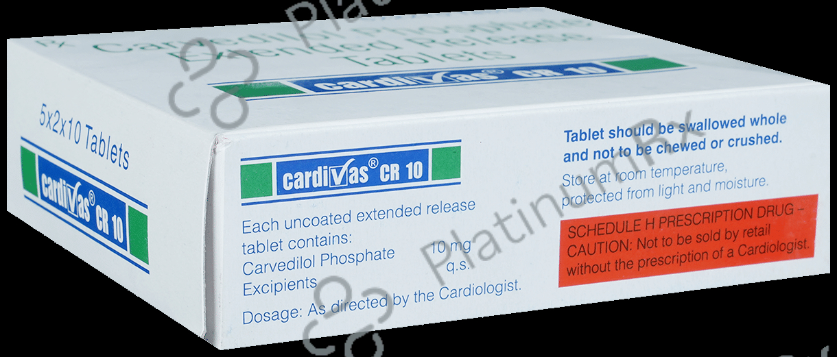 Cardivas CR 10mg Tablet 10s