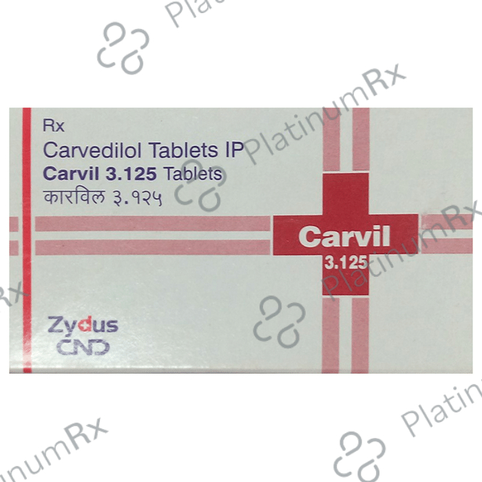 Carvil 3.125mg Tablet 10s
