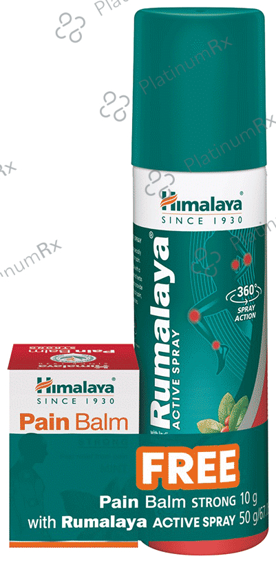 Himalaya Active Spray with 10gm Strong Pain Balm Free