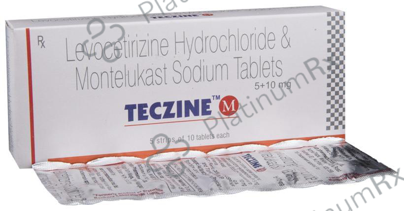 Teczine M 5/10mg Tablet 10s