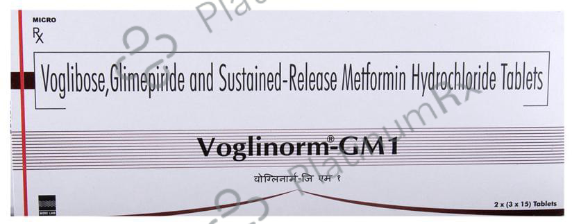 Voglinorm GM 1/500/0.2mg Tablet SR 15s