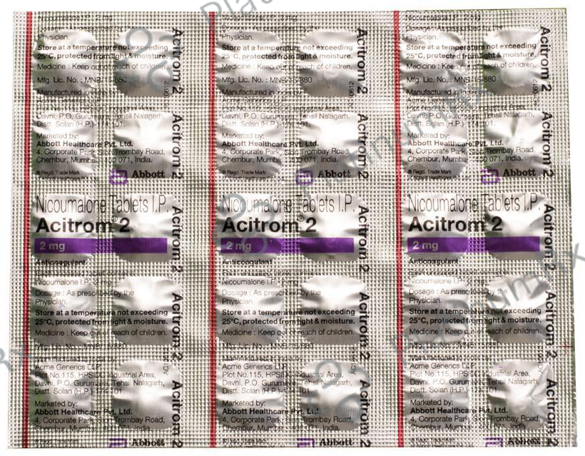 Acitrom 2mg Tablet 30s