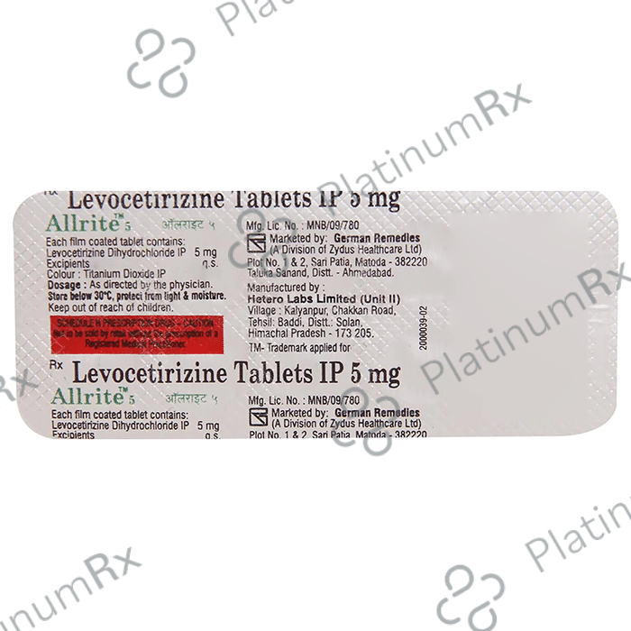 Allrite 5mg Tablet 10s